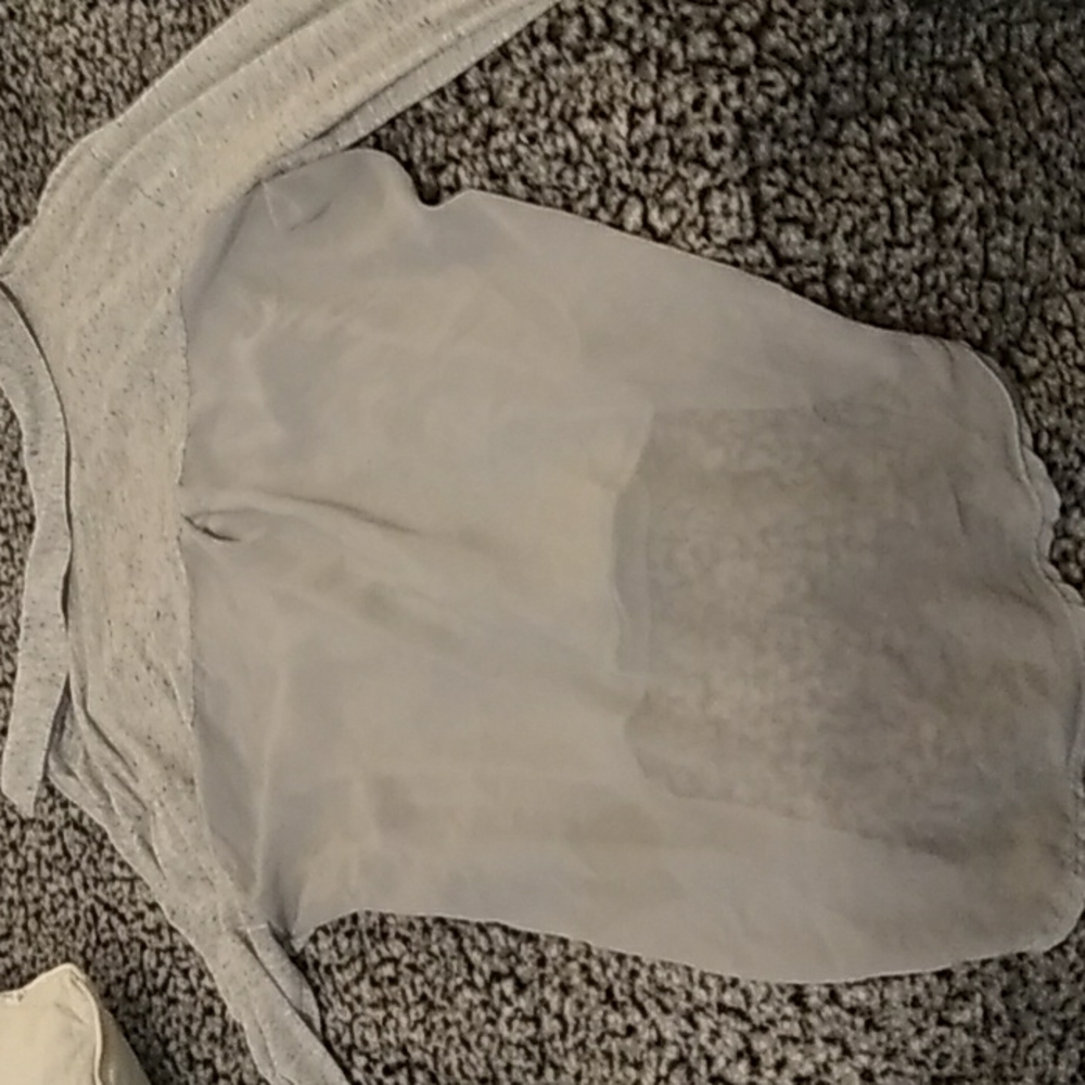 Grey top with see through back